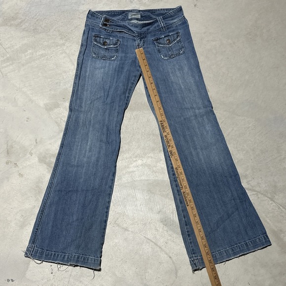 Vintage Abercrombie & Fitch Jeans Women's Y2K 29x32 Blue Medium Wash Flare - Picture 7 of 12